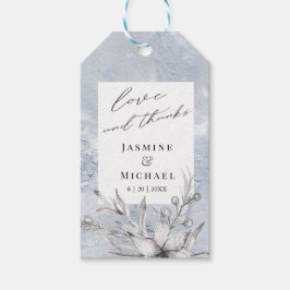 botaniskt tack för roststencilen, märkre presentetikett