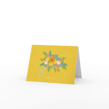 Botaniskt tackkort - Gult