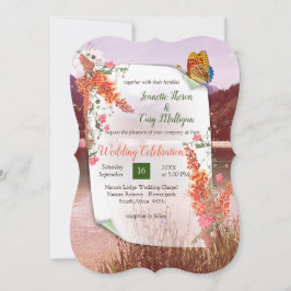 Botaniskt tema Invit med Neutralt på hösten Inbjudningar