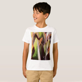botaniskt tema löv mönster t shirt