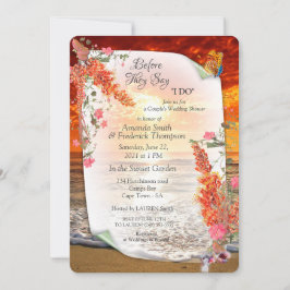 Botaniskt tema med Neutralt på hösten Inbjudningar