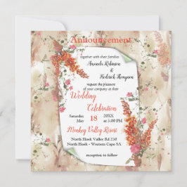 Botaniskt tema med Neutralt på hösten Meddelande