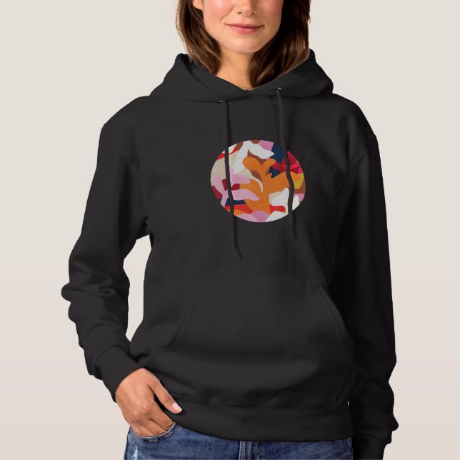 Botaniskt tema Vivid Färg. Fin Abstrakt A T Shirt (Framsida)
