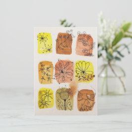 Botaniskt tillfällen med vattenfärgskudla