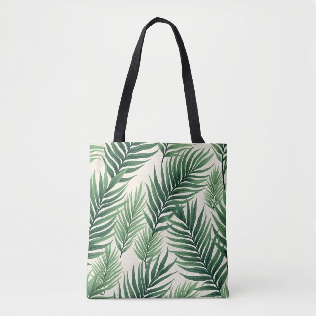 botaniskt tote bags tygkasse (Framsida)