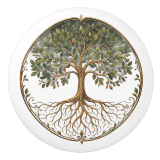 Botaniskt träd, Livets träd, Keramisk knopp