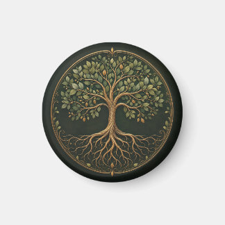 Botaniskt träd, Livets träd, Rund magnet