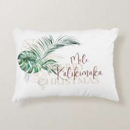 Botaniskt Tropical Mele Kalikimaka | Jul Prydnadskudde