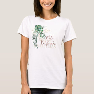 Botaniskt Tropical Mele Kalikimaka T Shirt