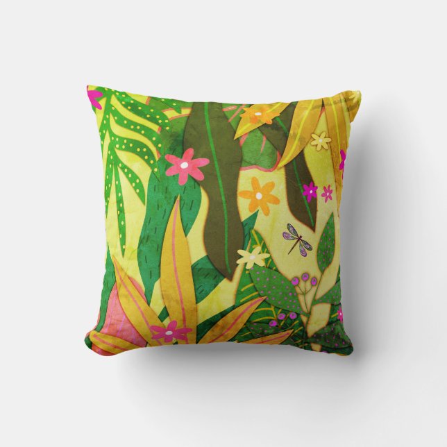 Botaniskt tryck #12 1974 kudde (Framsida)