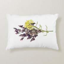 Botaniskt utkast av lavender & Gult Wildblome