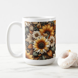 Botaniskt utkast 🌷 kaffe mugg 15 oz