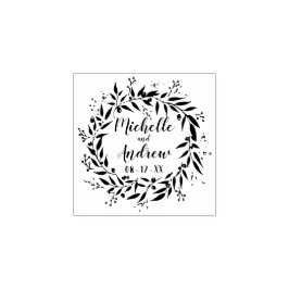 Botaniskt utlopp och Berries Bröllop Stämpel