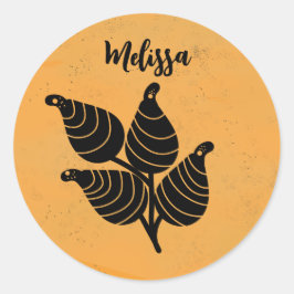 Botaniskt utsäde, Pod Runt Klistermärke