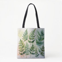 Botaniskt vattenfärgsmönster Tote