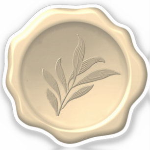 Botaniskt Vax-förseglat Löv-försegling (Foliage Go Klistermärken