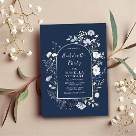 Botaniskt Watercolor Wildblomma Bachelorette Party Inbjudningar