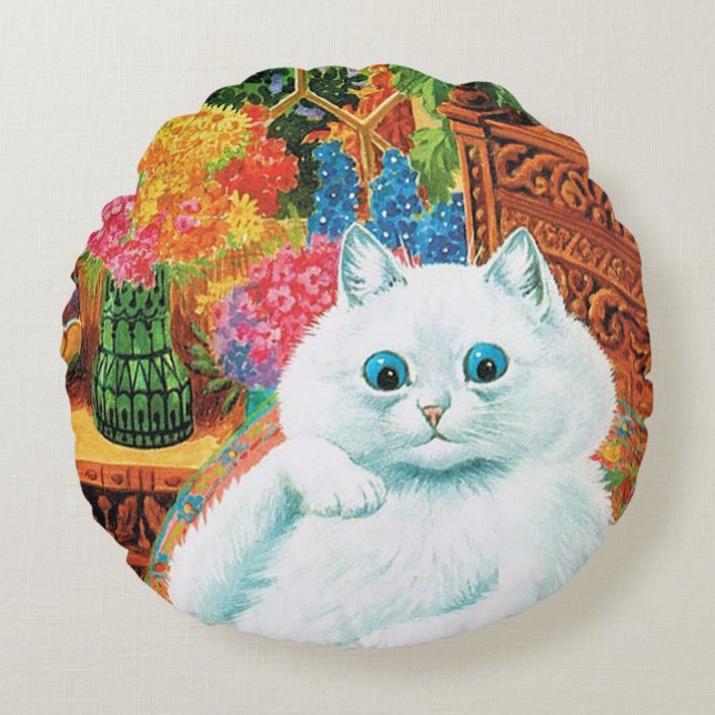 Botanist Cat (detalj), Louis Wain Rund Kudde (Framsidan)