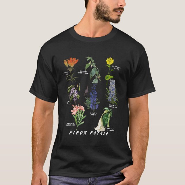 Botanist  Fleur Fatale Poison Botanical C T Shirt (Framsida)
