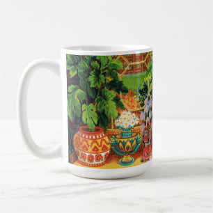 Botanist katt av Louis Wain Kaffemugg