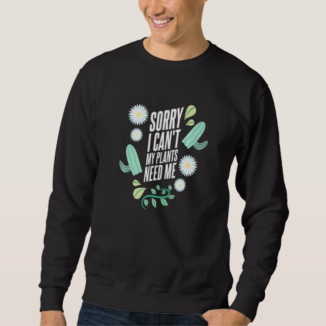 Botanist Loving  mer än folk min plan Lång Ärmad Tröja (Framsida)