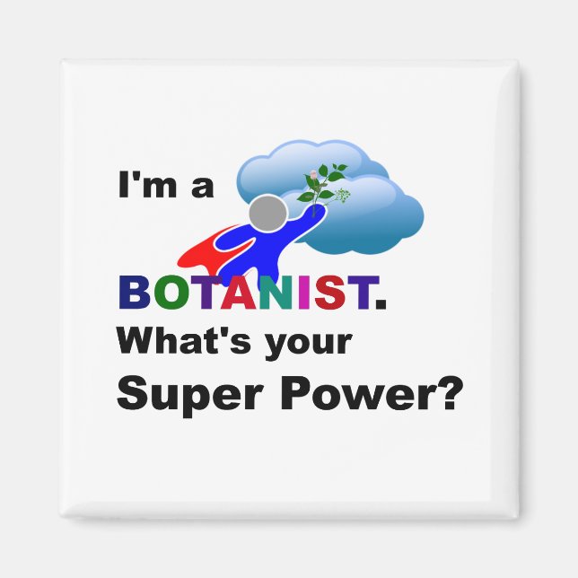 Botanist Superhjälte anpassad design Magnet (Framsidan)