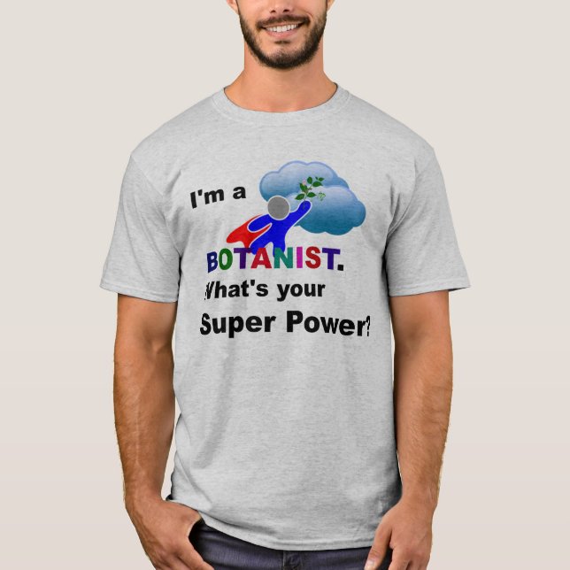 Botanist superhjälte anpassad design tee shirt (Framsida)