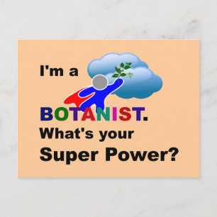 Botanist Superhjälte anpassad design Vykort
