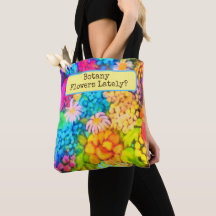 Botany Flowers på sistone? Originalteckning Tote