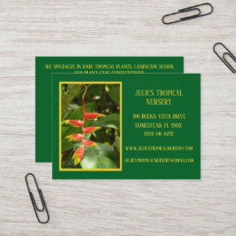 Botany Grönt Plant Nursery Tropical Plants Visitkort