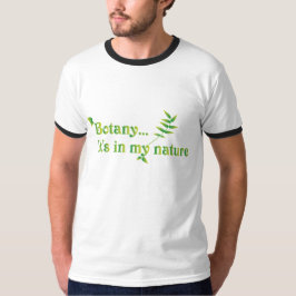 Botany Nature Grönt Löv Botanist Kärlek T Shirt
