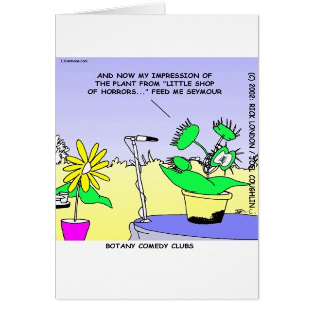 Botany Standup Komikers Funny Hälsningskort (Framsidan)