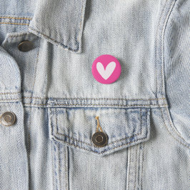 Botão de Coração Rosa Minimalista Knapp