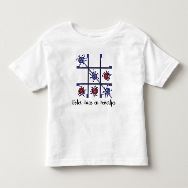 Boter, kaas en kevertjes. Pixelart T Shirt (Framsida)