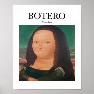 Botero - Mona Lisa Poster