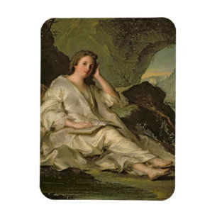 Botfärdiget Magdalene (olja på kanfas) Magnet