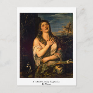 Botgörerskan Maria Magdalena av Titian Vykort