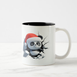 Both Side 3D Christmas | Merry Christmas Mug Två-Tonad Mugg