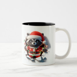 Both Side 3D Christmas | Merry Christmas Mug Två-Tonad Mugg