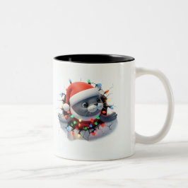 Both Side 3D Christmas | Merry Christmas Mug Två-Tonad Mugg