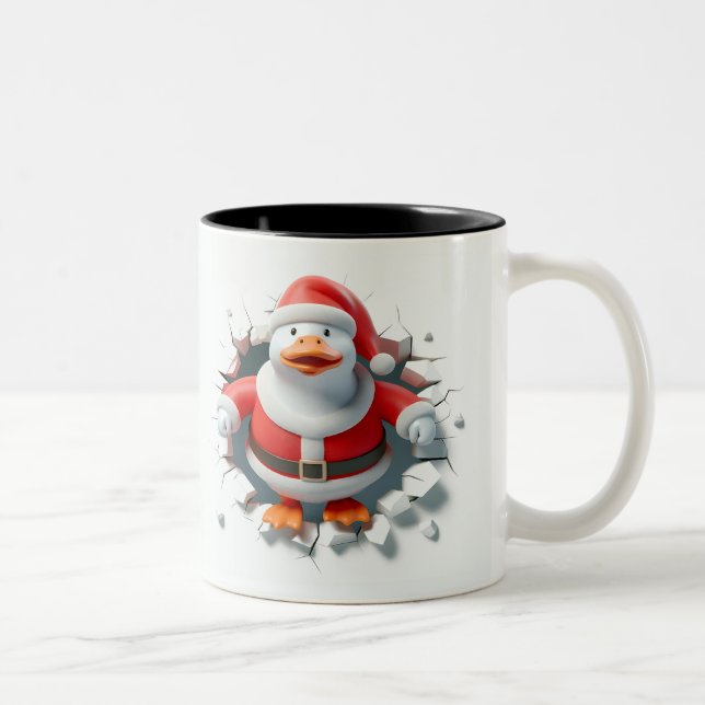 Both Side 3D Christmas | Merry Christmas Mug Två-Tonad Mugg (Höger)
