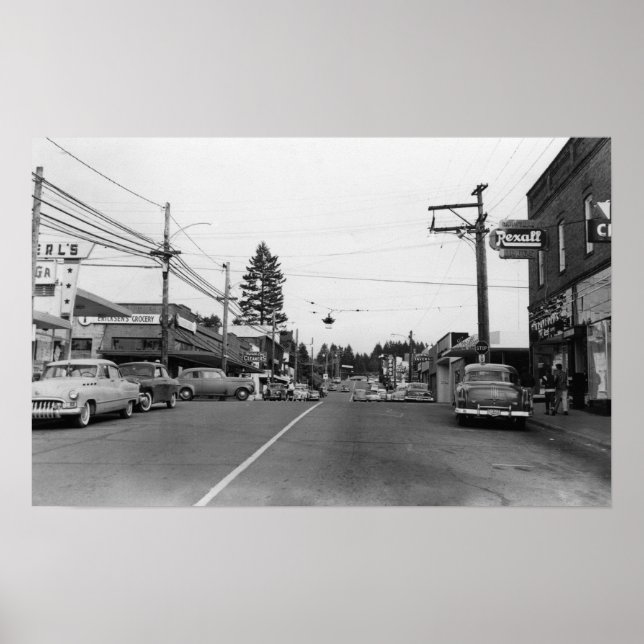 Bothell, WA - Fotografi 2 på scenen i centrala stä Poster (Framsidan)