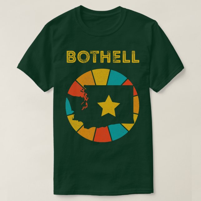 Bothell Washington Vintage Distress Souvenir 1 T Shirt (Design framsida)