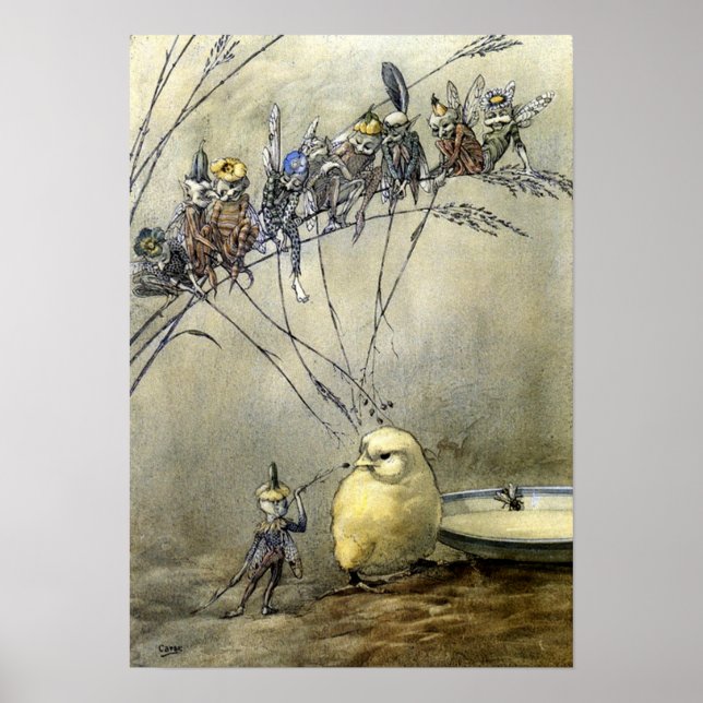 "Bother the Gnat" Blue-Tone Poster (Framsidan)