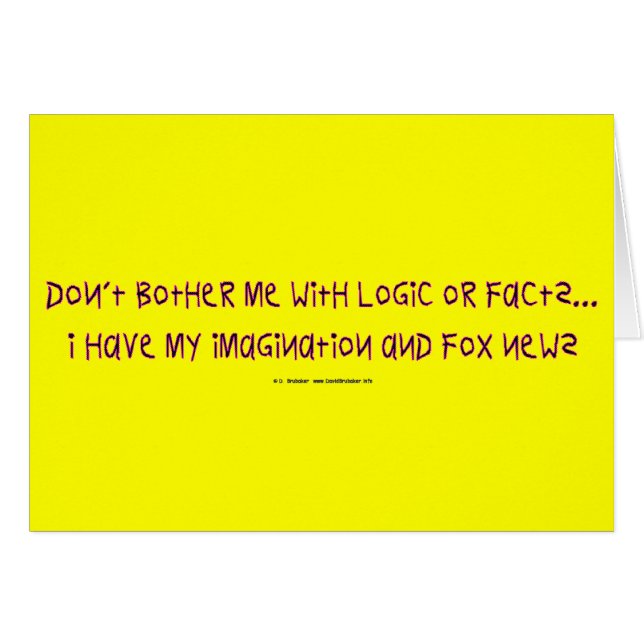 BotherImaginationFox Hälsningskort (Framsidan Horizontal)