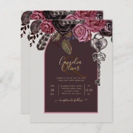 BOTHIC ROSE Burgundisk Höstbröllop