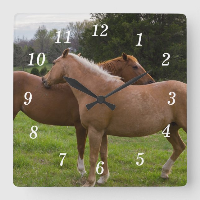 Bothing Beauties Wall Clock Fyrkantig Klocka (Framsida)