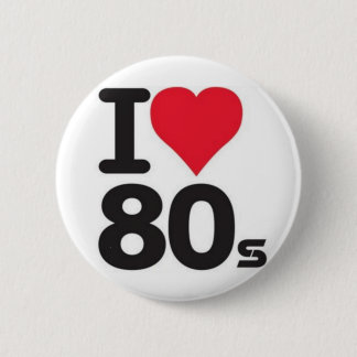 Boton I love anos 80 Knapp