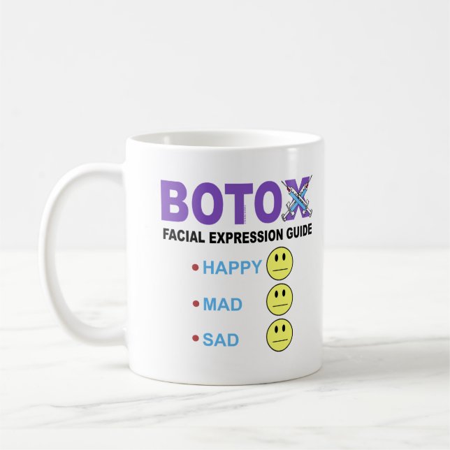 BOTOX ansiktsuttrycksguide Kaffemugg (Vänster)