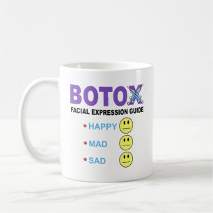 BOTOX ansiktsuttrycksguide Kaffemugg